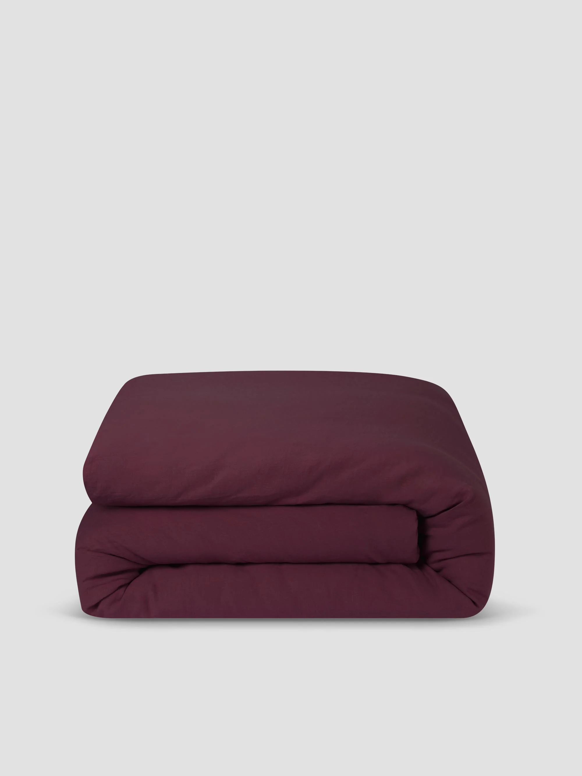 Berry Linen Blend Duvet Cover - Image 3