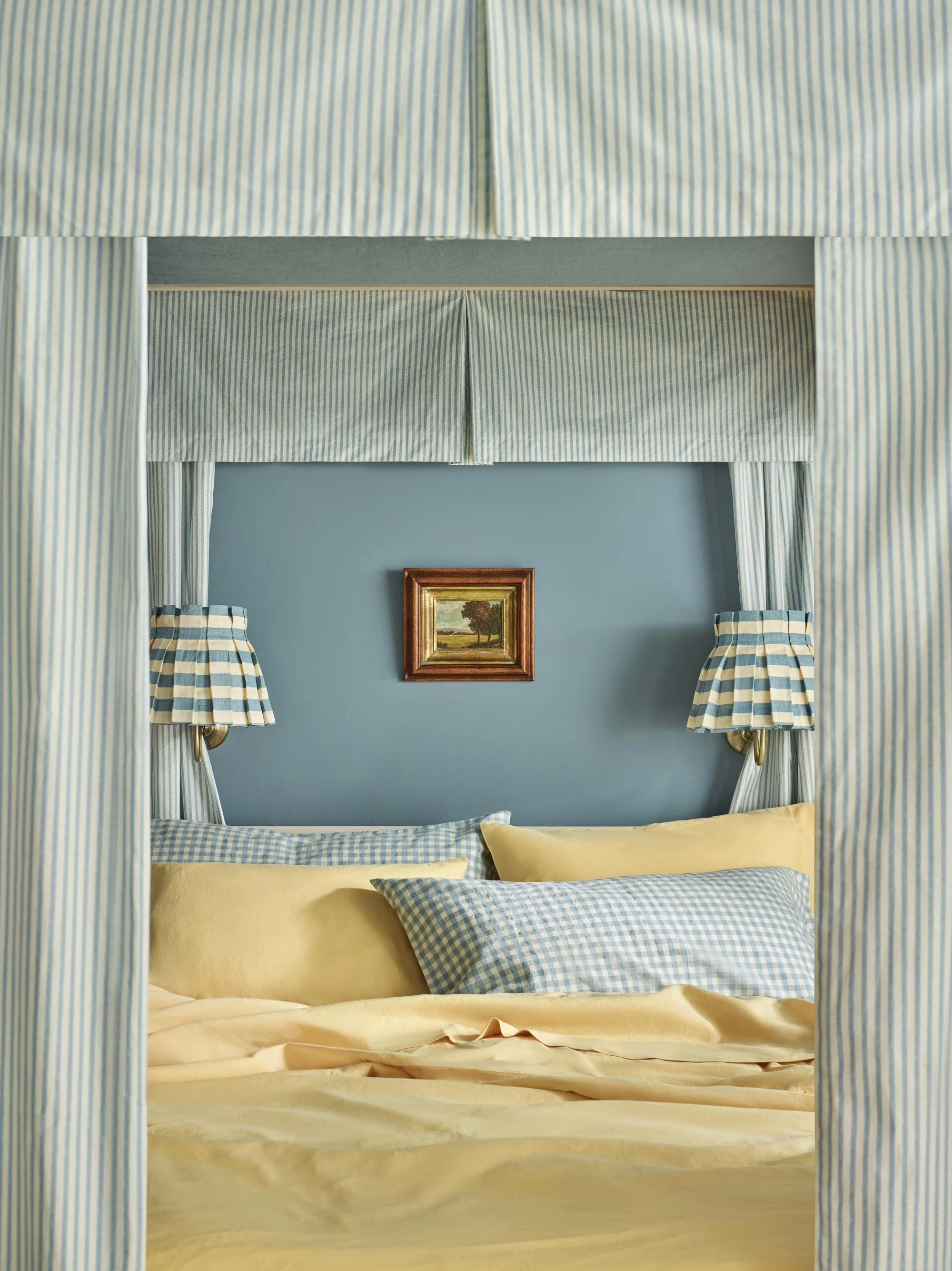 Butter Yellow Linen Blend Duvet Cover - Image 2