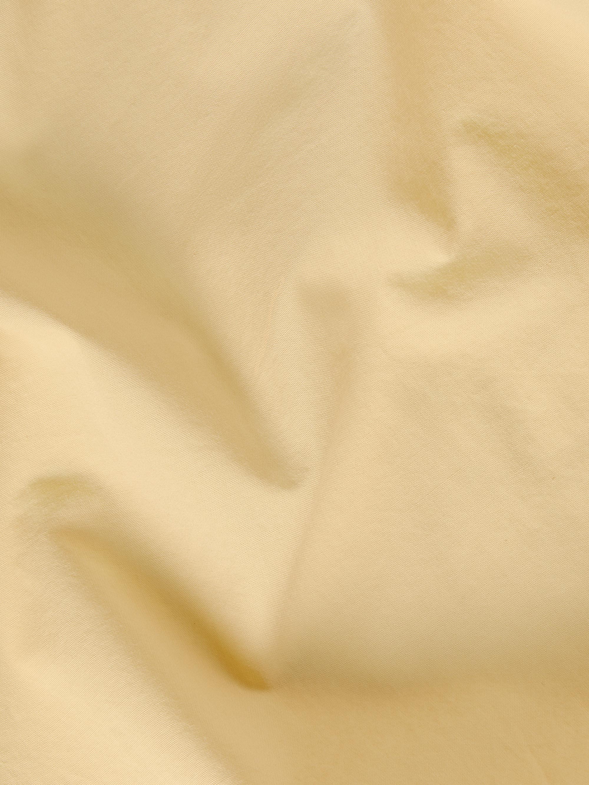 Butter Yellow Washed Cotton Percale Fitted Sheet - Image 3