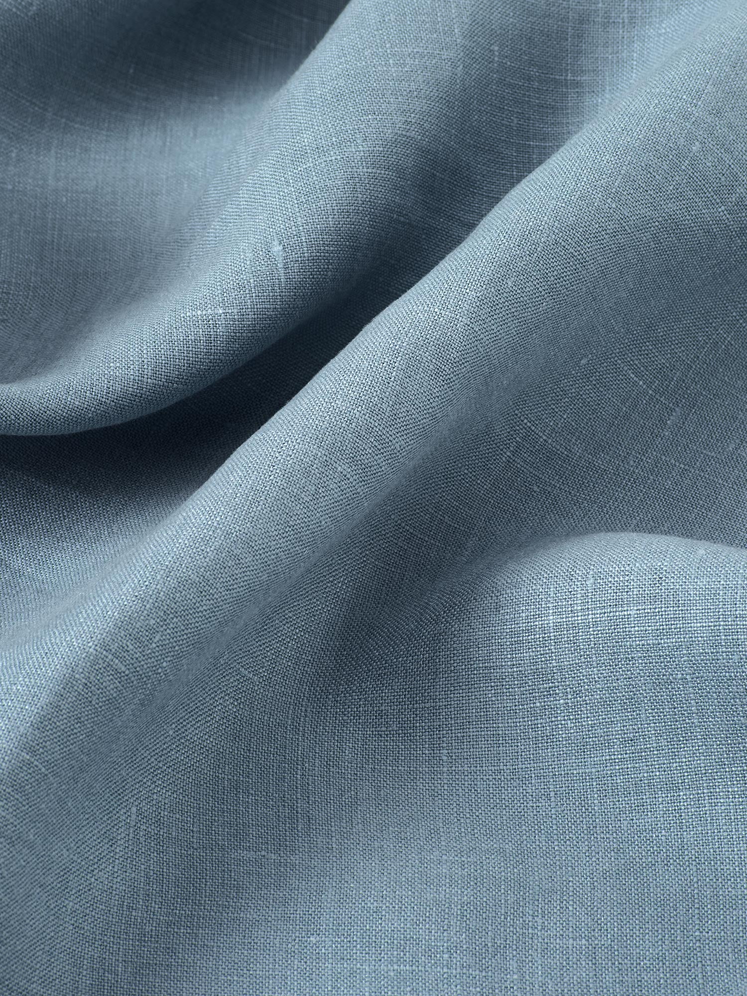 Dusk Blue 100% Linen Duvet Cover - Image 4