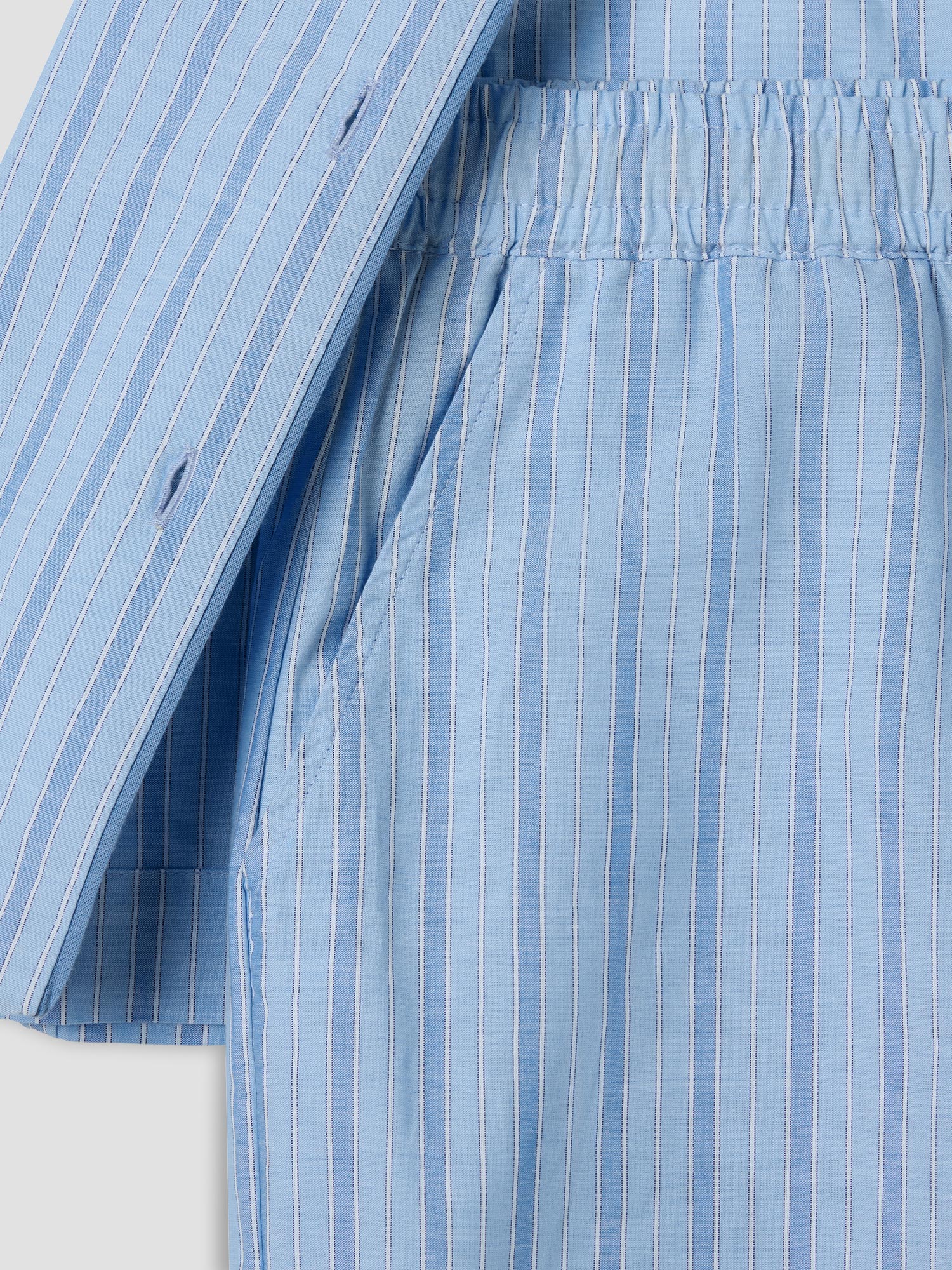Favourite Stripe Cotton Cropped Trouser Set - Image 6