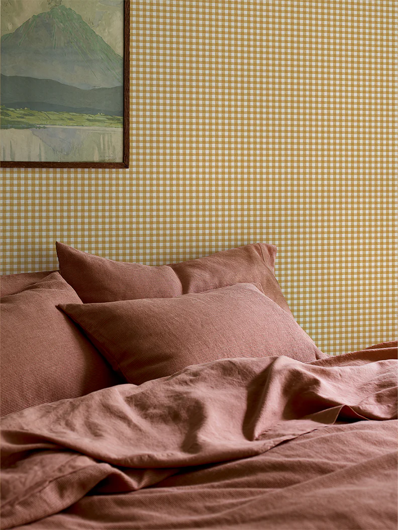 Honey Gingham Wallpaper - Image 2