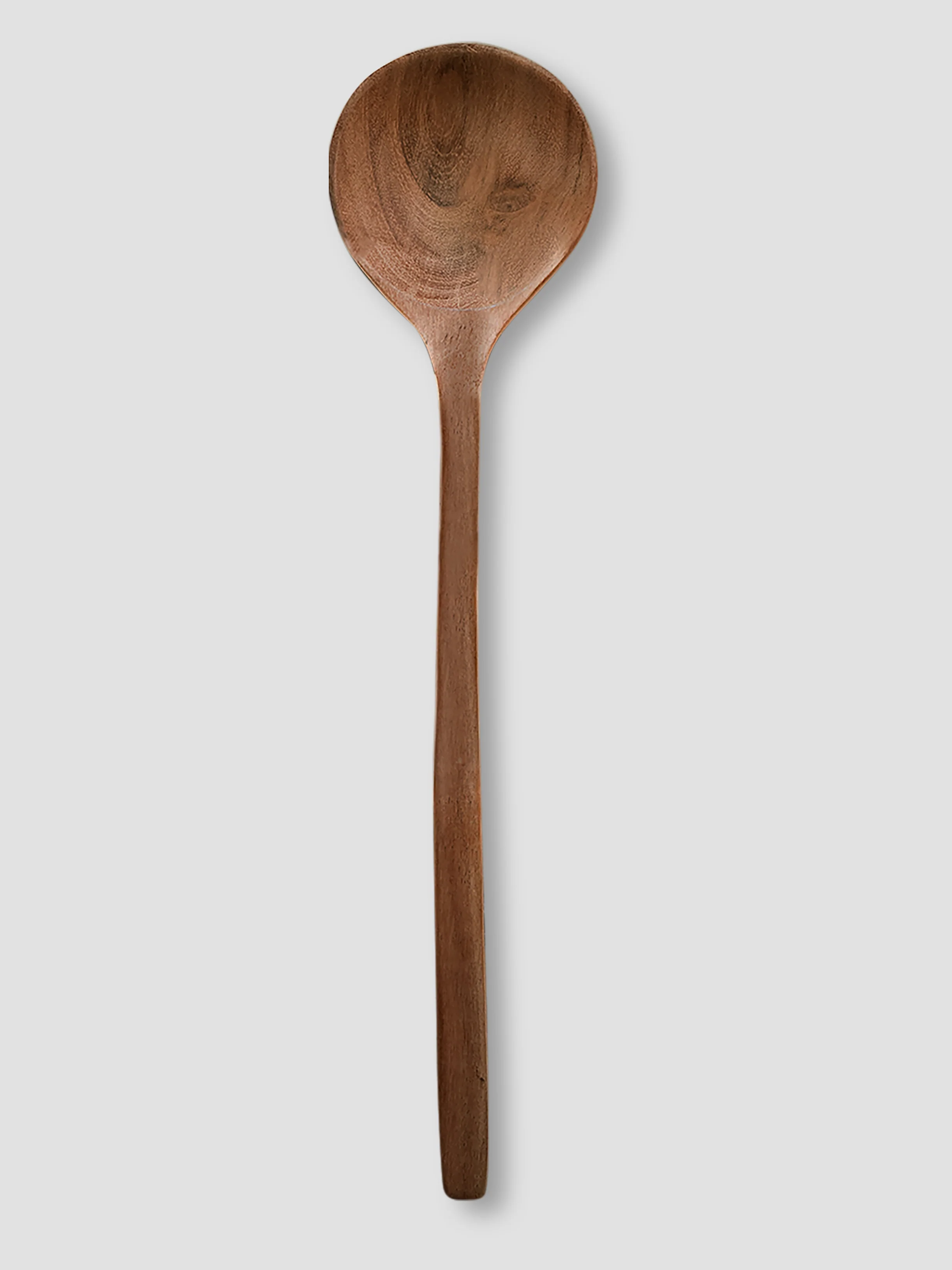 Natural Acacia Wood Round Spoon