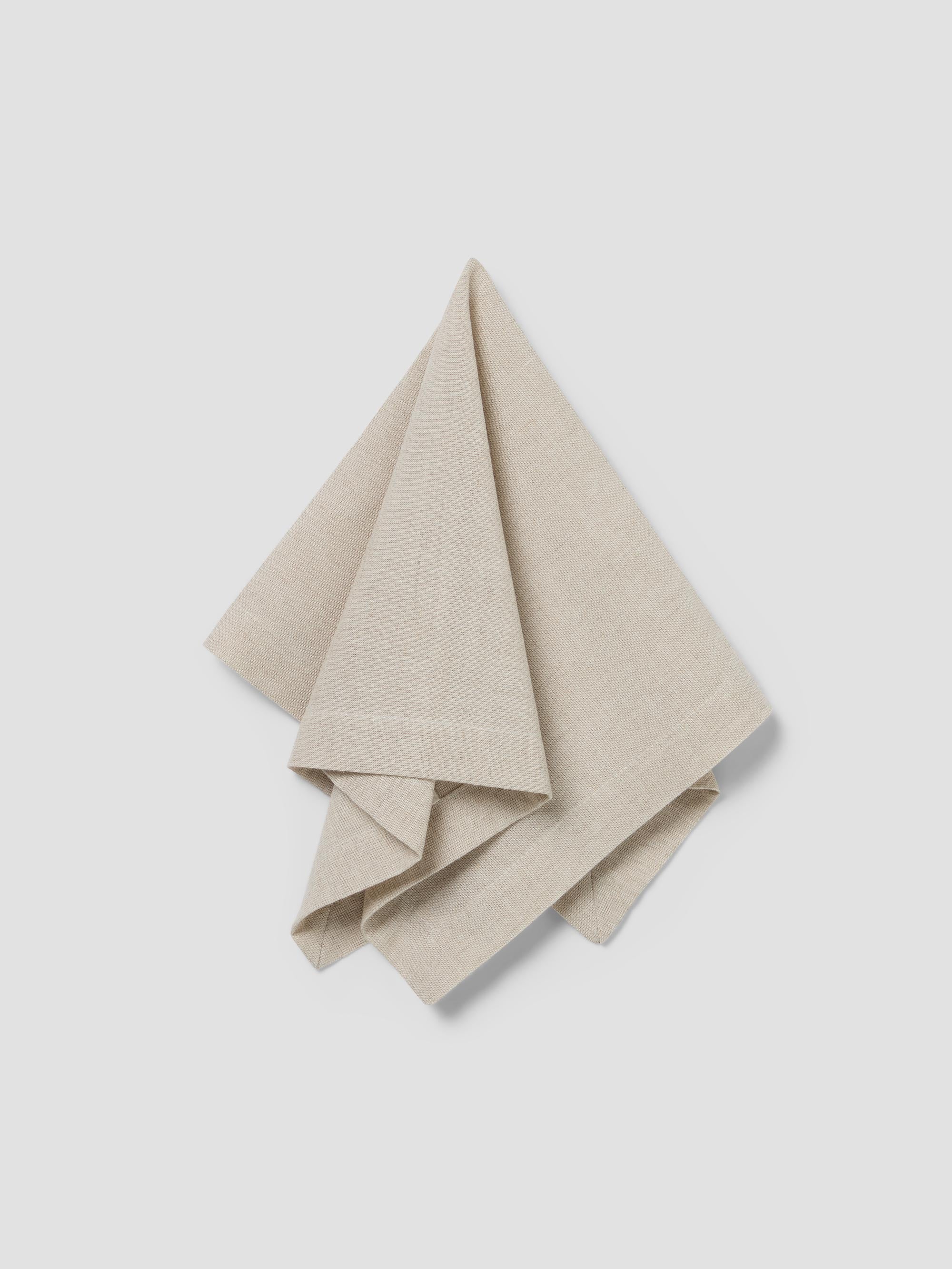 Oatmeal Linen Blend Napkins Set of 4 - Image 2