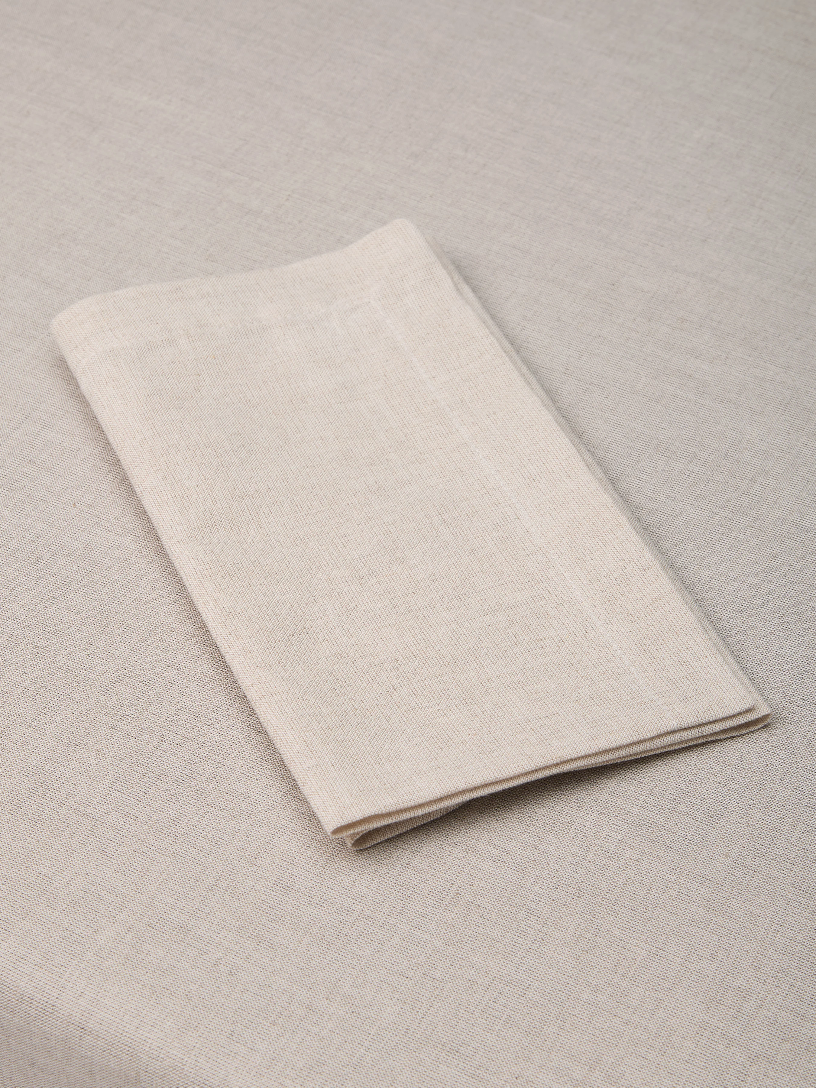 Oatmeal Linen Blend Napkins Set of 4 - Image 3