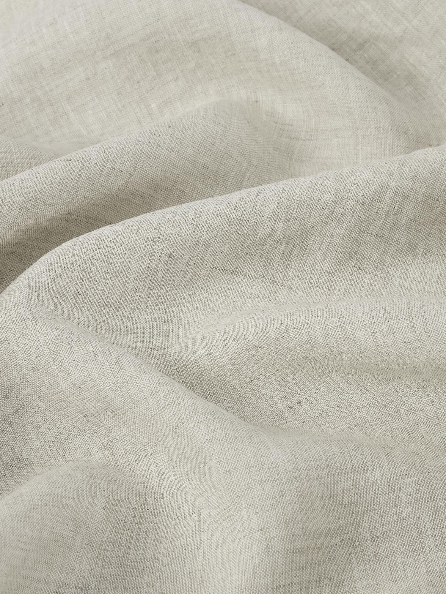 Oatmeal 100% Linen Flat Sheet - Image 3