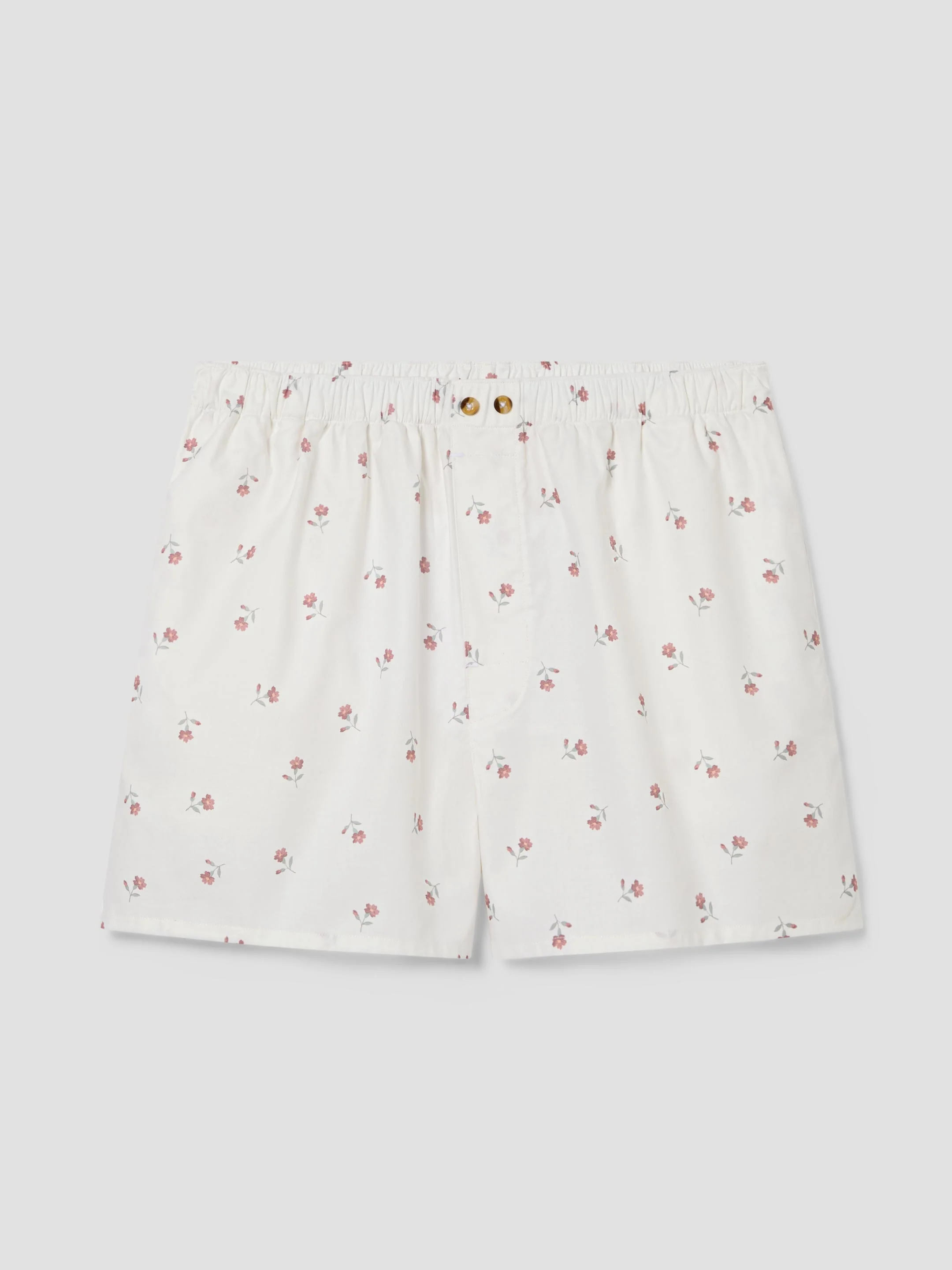 Pearl Posy Bud Cotton Boxer Shorts - Image 3