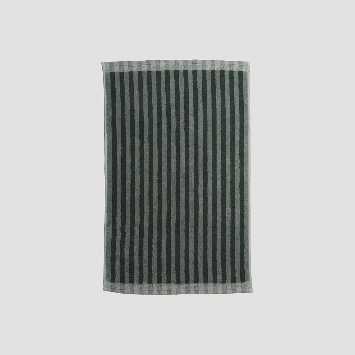 Pine Green Pembroke Stripe Cotton Bath Mat - Image 3