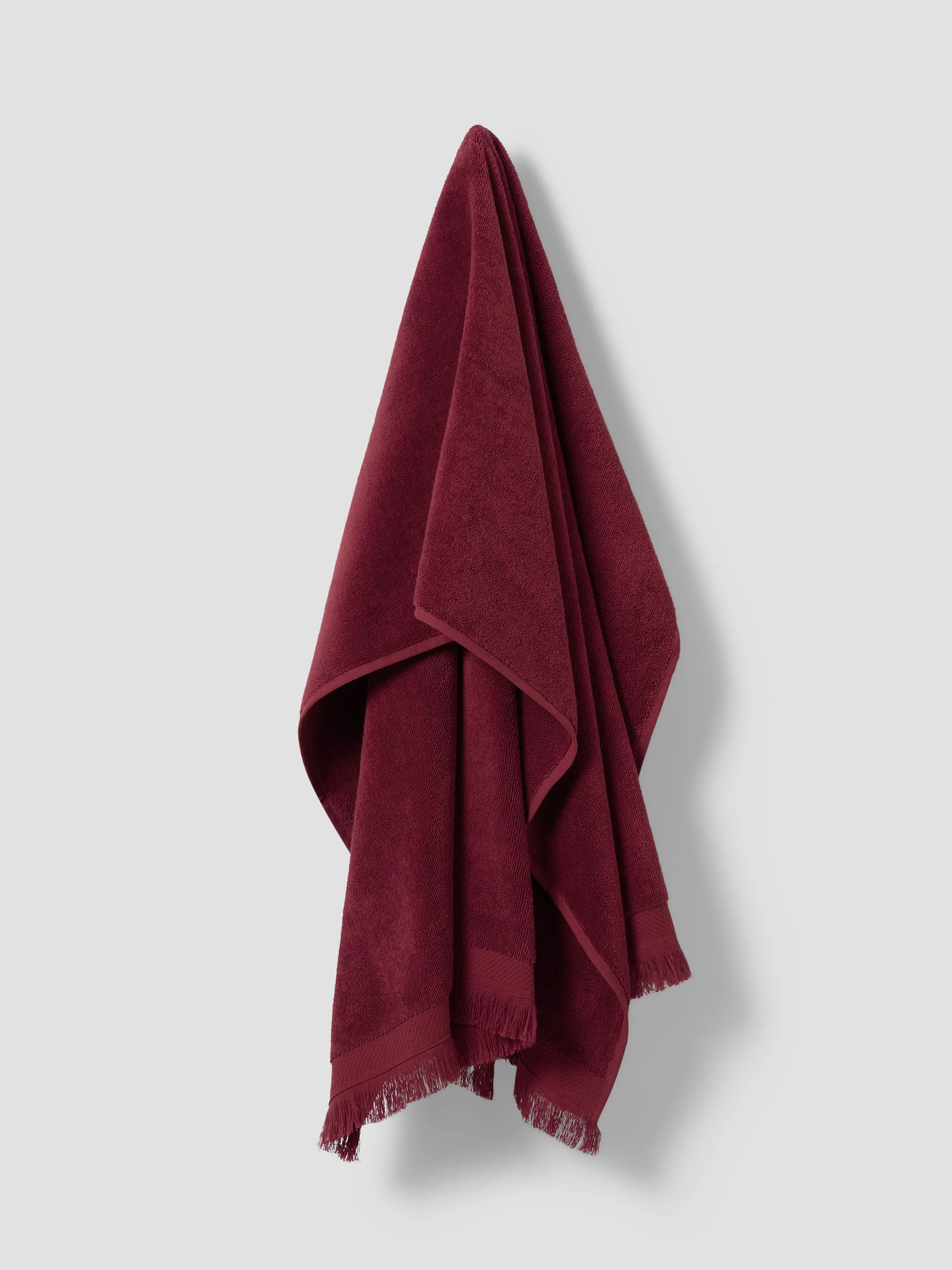 Rhubarb Fringe Edge Cotton Towels - Image 3