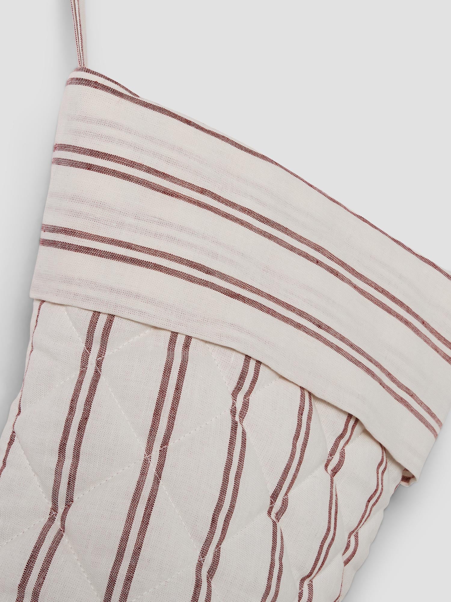 Rhubarb Kemptown Stripe Linen Blend Christmas Stocking - Image 3