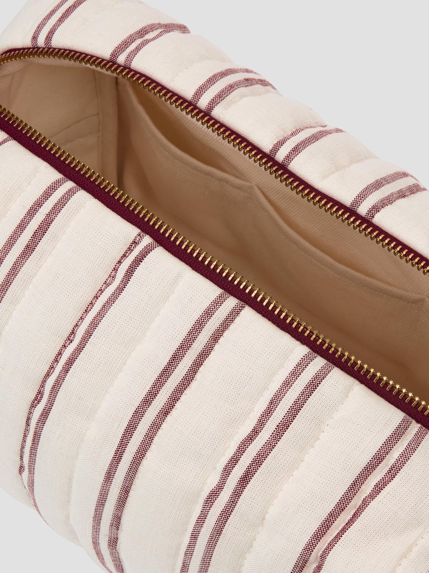 Rhubarb Kemptown Stripe Linen Blend Wash Bag - Image 2