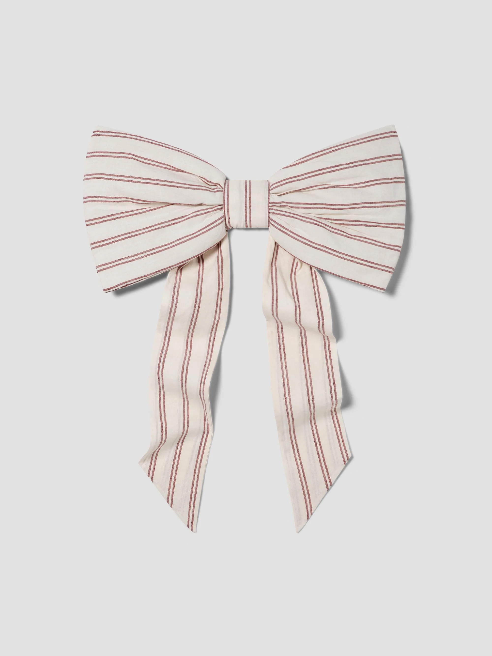 Rhubarb Kemptown Stripe Linen Blend Bow
