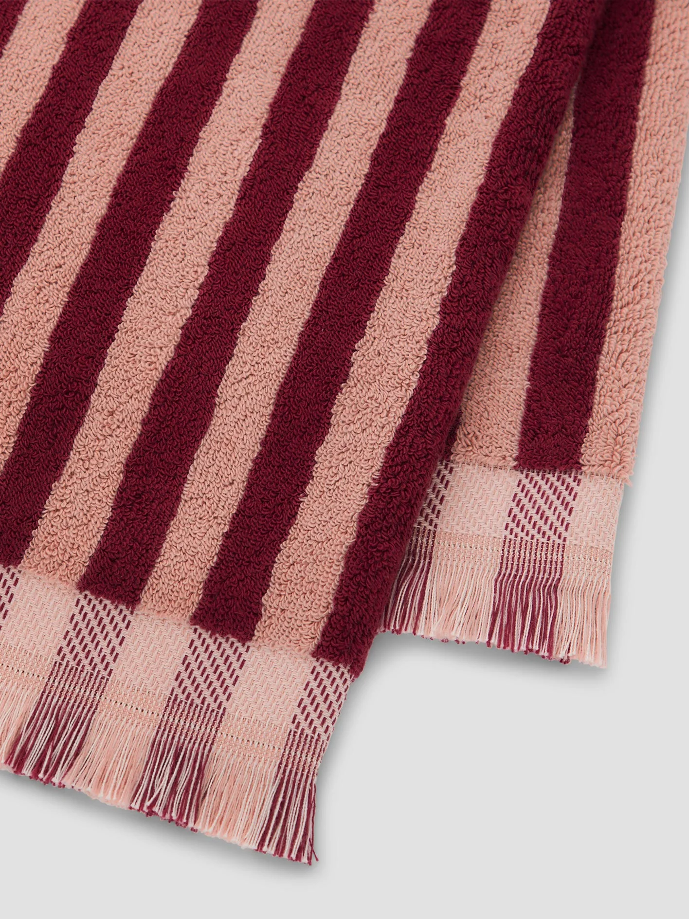 Rhubarb & Rose Pembroke Stripe Cotton Towels - Image 4