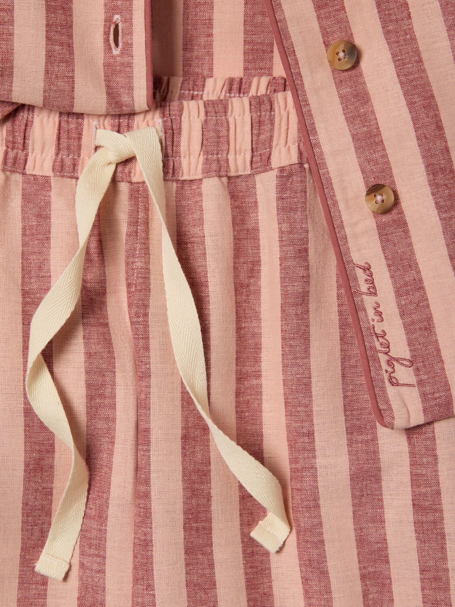 Rhubarb & Rose Pembroke Stripe Linen Blend Trouser Set - Image 5