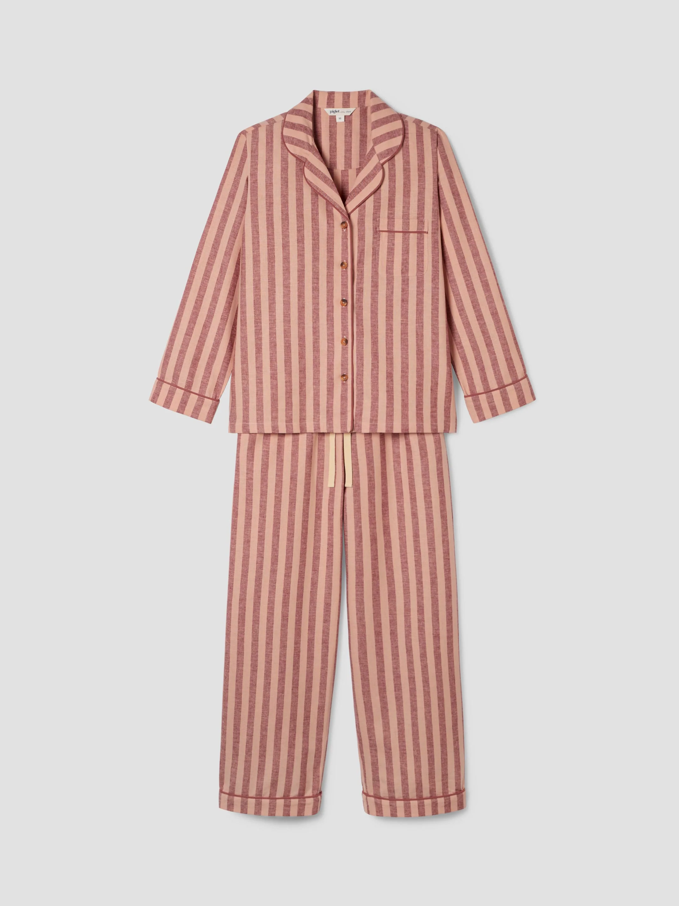 Rhubarb & Rose Pembroke Stripe Linen Blend Trouser Set - Image 6