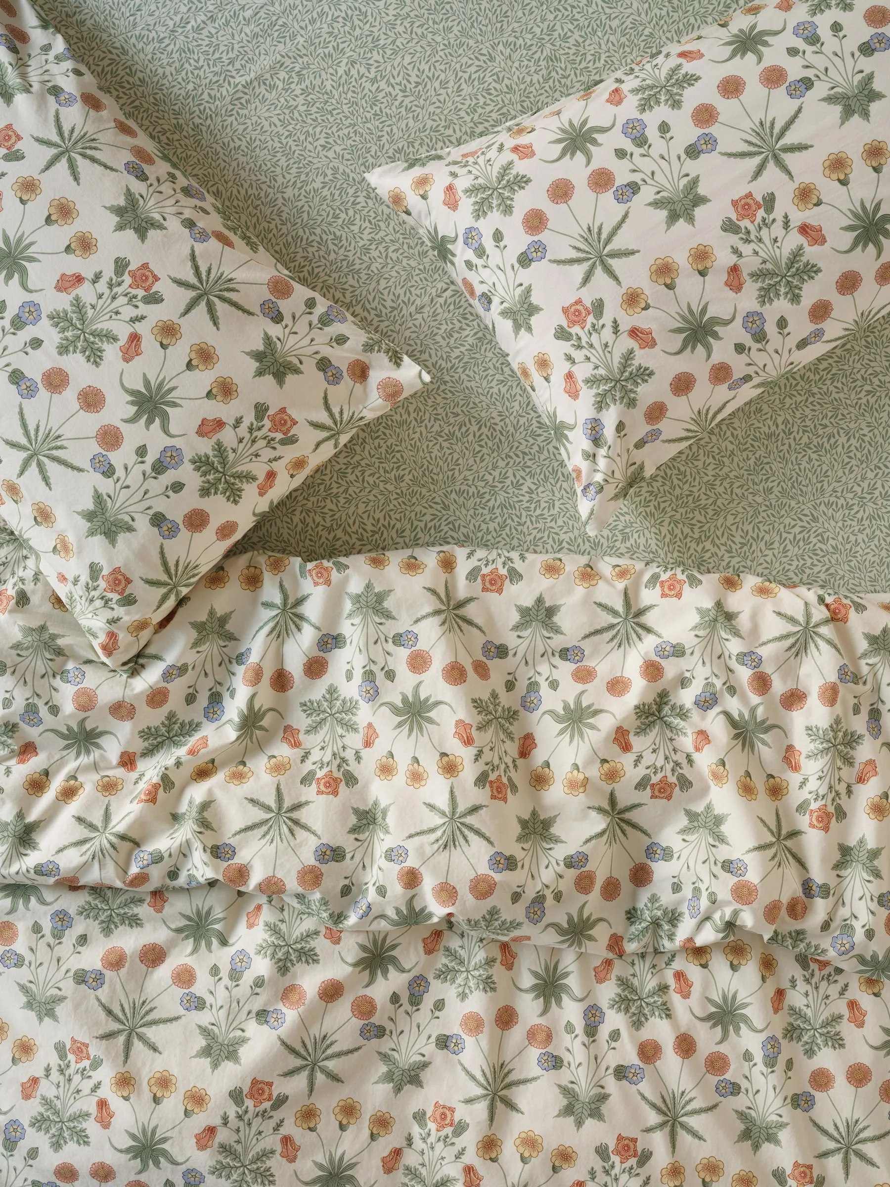 Sage & Mindful Cream Daisy Cotton Duvet Set - Image 3