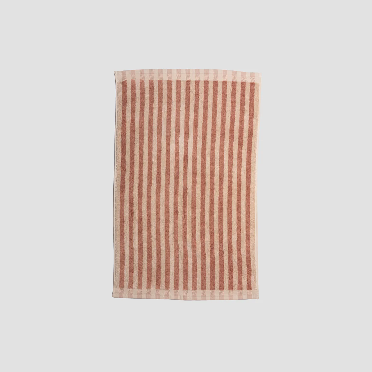 Sand Shell Pembroke Stripe Cotton Bath Mat - Image 3