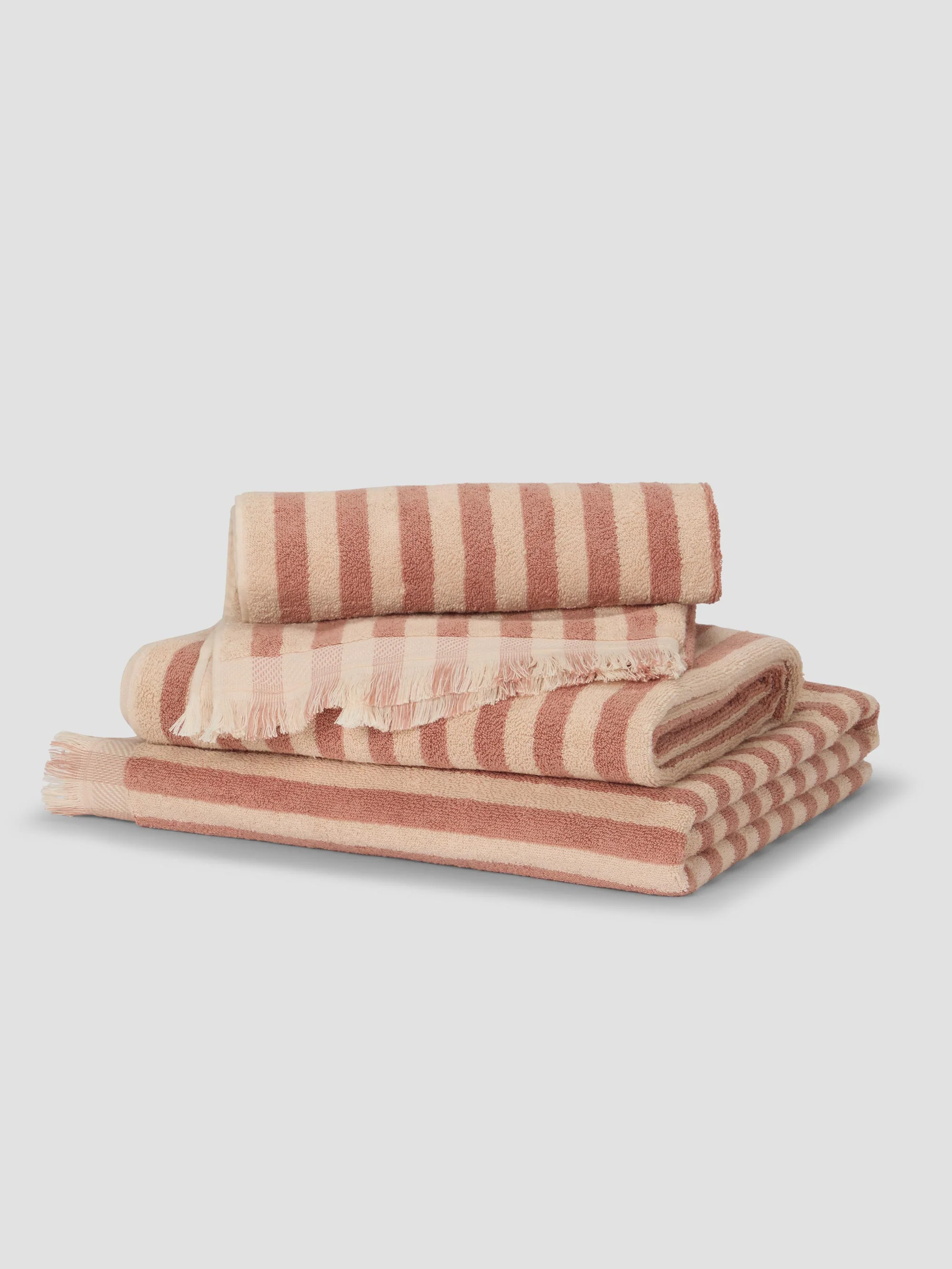 Sand Shell Pembroke Stripe Towel Small Bundle - Image 2