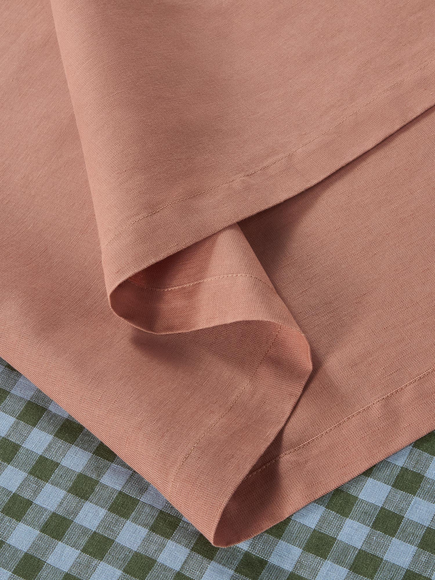 Warm Clay Linen Blend Table Runner - Image 2