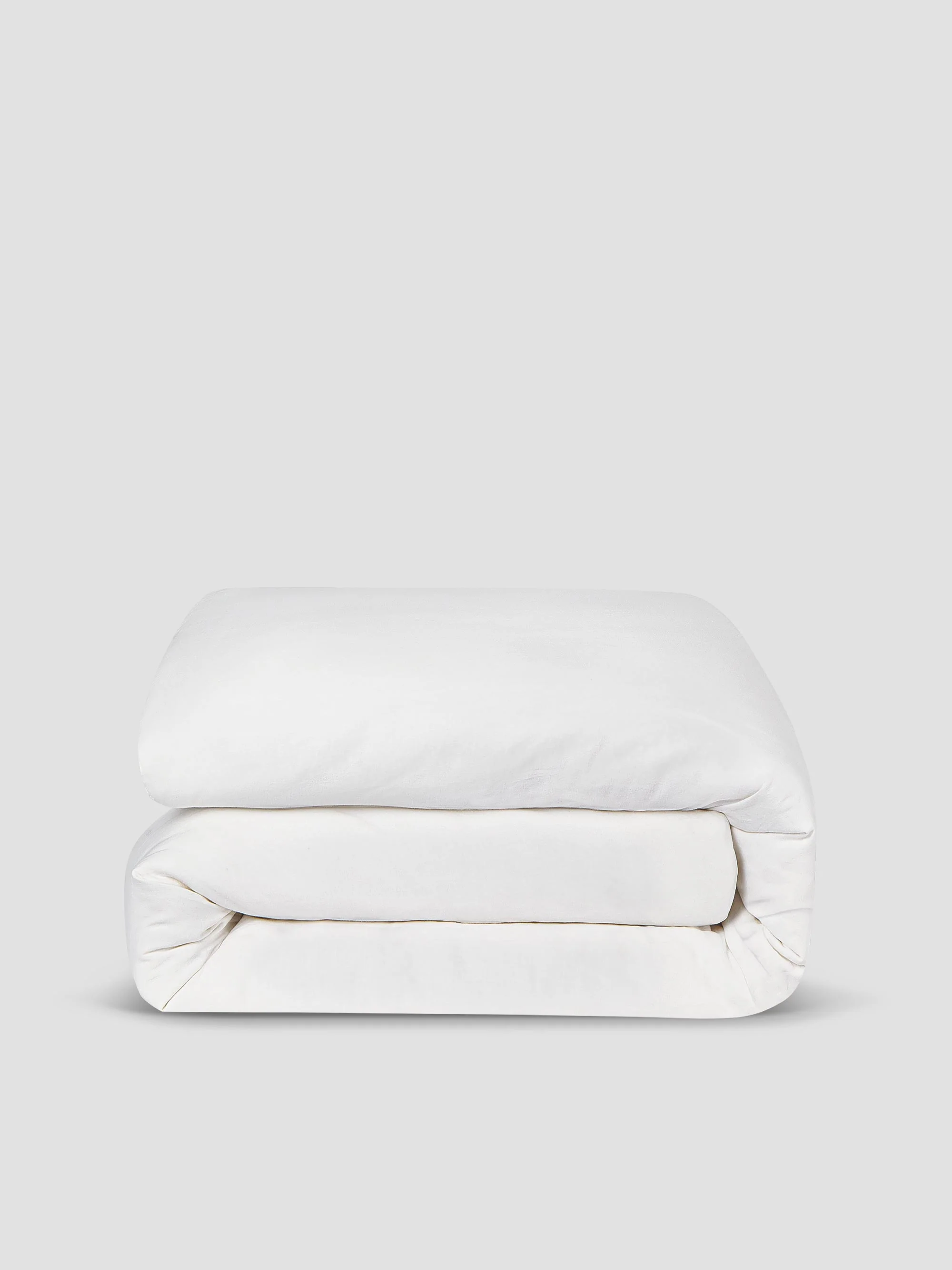 White Linen Blend Duvet Cover - Image 3